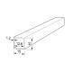 SQUARE ALUMINUM PROFILE 15x15 ANODIZED